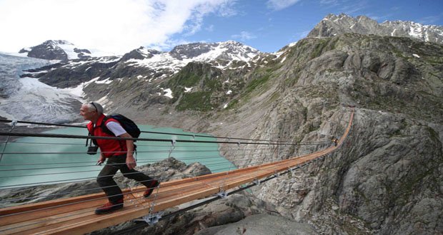 -Precarious Places on Earth 25. Trift Bridge, Switzerland-Precarious Places on Earth